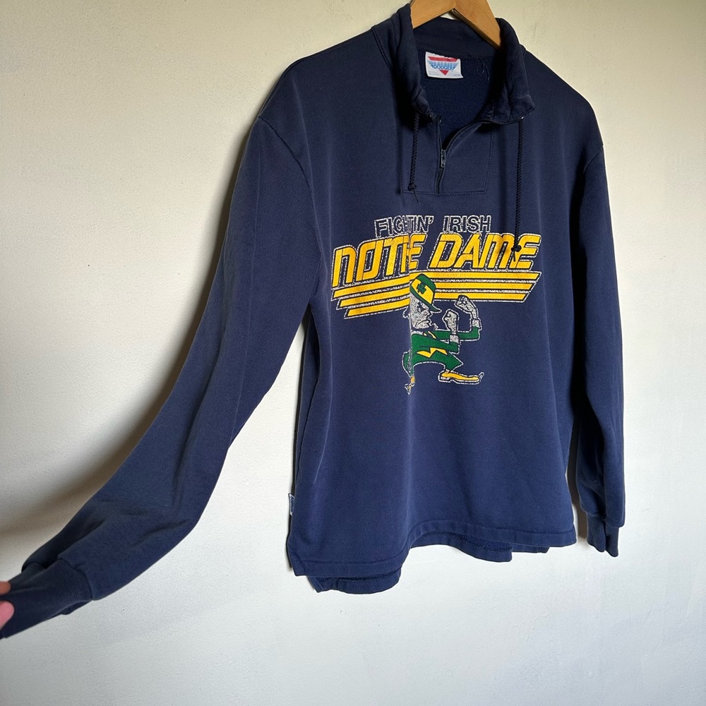 Vintage Notre Dame University Fighting Irish Sweatshirt Large A3
